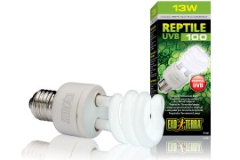 Лампа с УФ для тропических террариумов - Exo-Terra Reptile UVB100 (ex. Repti Glo 5.0) - 13 Вт - арт.: PT2186