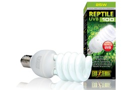 Лампа с УФ для тропических террариумов - Exo-Terra Reptile UVB100 (ex. Repti Glo 5.0) - 25 Вт - арт.: PT2187