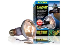 Влагоустойчивая лампа для черепах - Exo-Terra Swamp Basking Spot - R25 / 100 Вт - арт.: PT3782