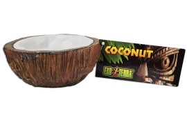 Поилка в виде кокоса - Exo-Terra Coconut Water Dish - 10 x 5 см